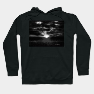 Here Comes The Sun - Black And White Hoodie